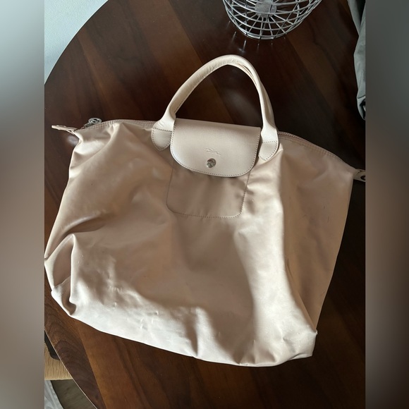 Cream Longchamp cream bag limited edition - Picture 1 of 6